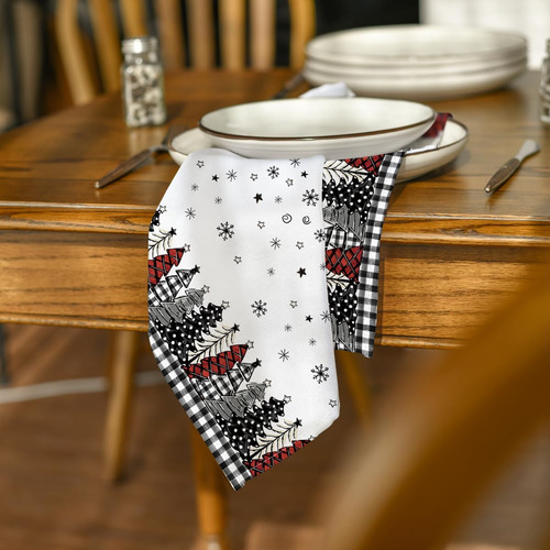 Horaldaily Servilletas De Tela De Navidad 18 X 18 Pulgada...