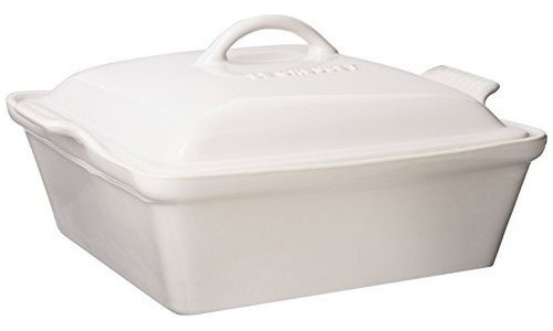 Le Creuset Heritage Stoneware 212quart Covered Square Cacer