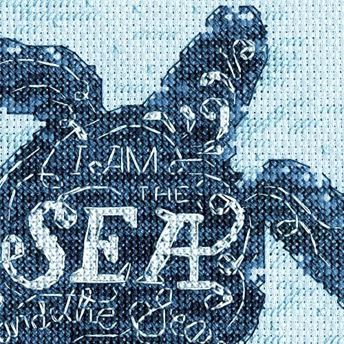 Dimensions Sea Turtle Animal Kit De Punto De Cruz Contado Pa