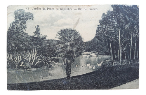 Brasil Rio De Janeiro Jardim Da Praca Da Republic 1914 Posta