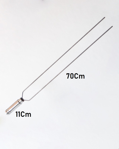 4 Espetos 80cm Em Aço Inox 304 Churrasqueira Churrasco Duplo