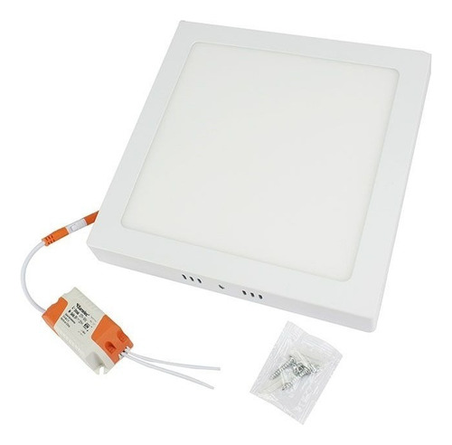 Luminario Led Sanelec Para Sobreponer 6w Luz Cálida Color Blanco