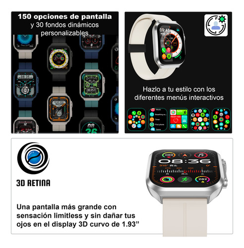 Reloj Smartwatch Vak F21 Pantalla Curva Infinite 3d