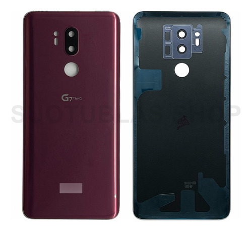 Tapa Trasera Y Cristal Cámara Para LG G7 Thinq Lm-g710 Rojo