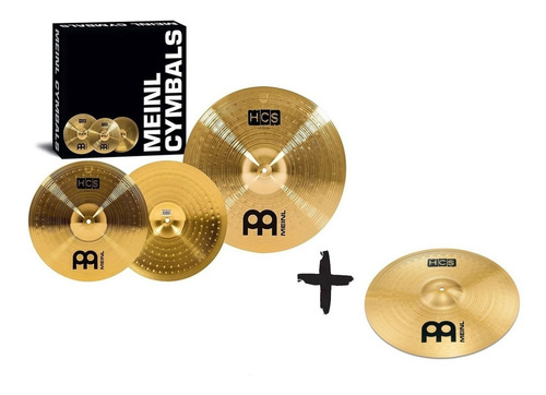 Imagen 1 de 6 de Set Platillos Meinl Hcs 14''-18''+ Crash 14'' Gratis Cuotas!