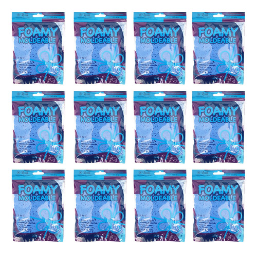 Foamy Moldeable Paquete Con 12 Piezas 50grm Cada Uno Turquesa