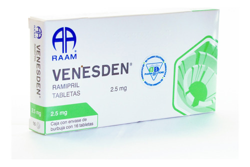 Venesden Ramipril 2.5mg C/16 Tabletas Raam