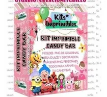 Comprar Kit Imprimible Empresarial Candy Bar Fondos Personajes