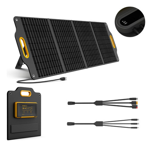 Powerness Cargador Solar Portatil De 120 Vatios Y 18 V Con V
