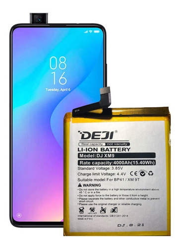 Bateria Xiaomi Mi Redmi K20 / Mi 9t 4000mah Bp41 Deji