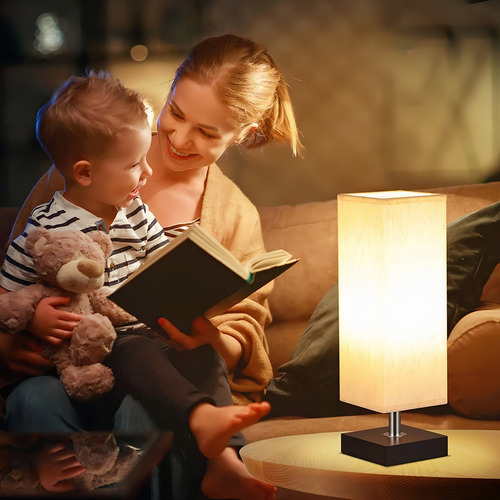 Lámpara De Mesa Cuadrada For Dormitorio Iluminación E26