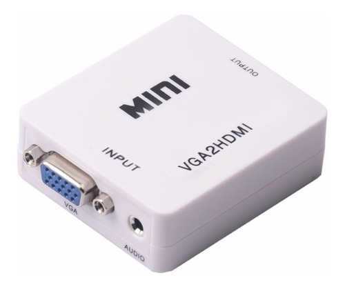 Adaptador Conversor Convertidor Vga A Hdmi Con Audio - Escar