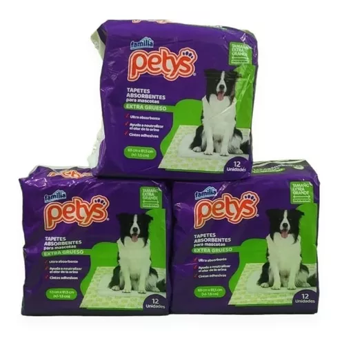 Tapetes absorbentes extra gruesos para perros - Petys