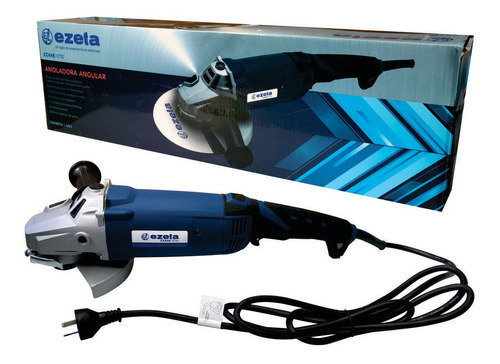 Amoladora Angular 7 Pulgadas 180 Mm 2600w Profesional Color Azul acero 220V