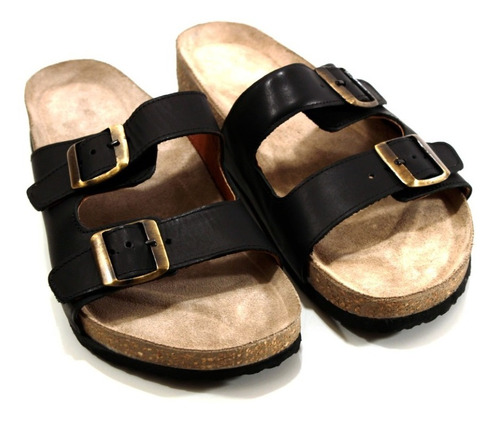 Imagen 3 de 6 de Sandalia En Cuero Vacuno Diseño Birk By Ghilardi