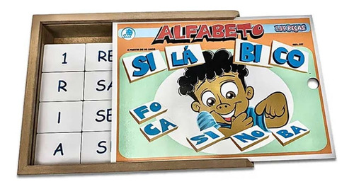 Alfabeto Silábico Brinquedo Educativo Alfabetização Simque