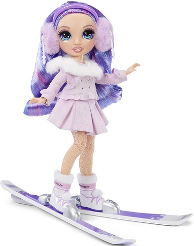 Imagen 5 de 6 de Muñeca Rainbow High Serie Invierno Violet Vilow