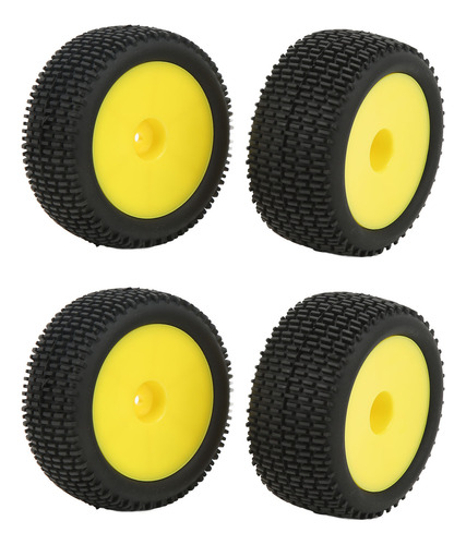 Ruedas De Goma Rc, 4 Unidades, Flexibles, Estables, De Textu