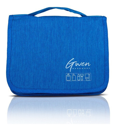 Bolsa Necessaire Frasqueira Organizador Maquiagem + Higiene Cor Azul