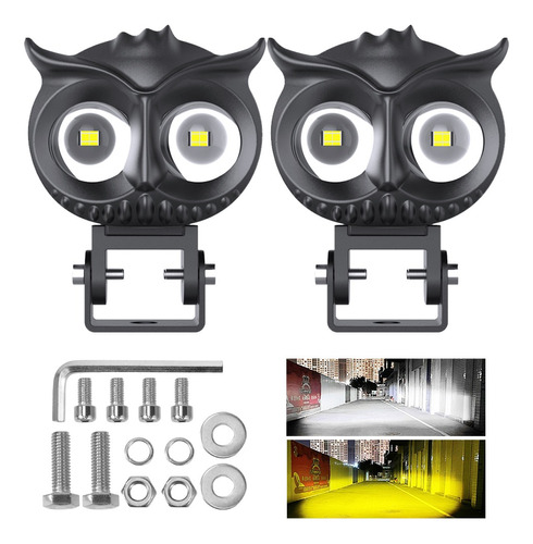 2 Faros Auxiliares Led 80w Para Luz Alta/baja P/auto/moto