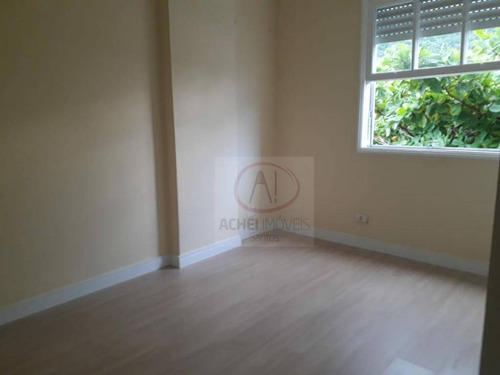 Apartamento Ótimo Estado Com 2 Dorm À Venda, 84 M² Por R$ 360.000 - Marapé - Santos/sp - Ap10493