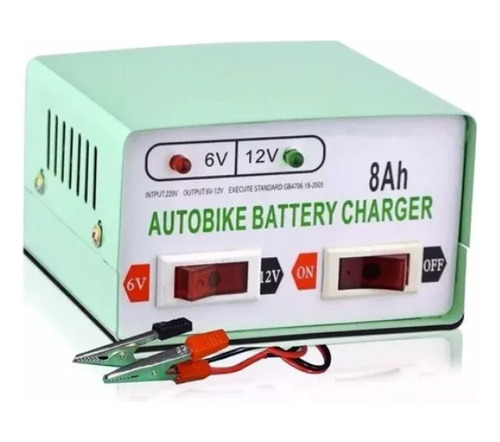 Cargador De Batería 12-6v 8ah Para Autos-motos Juguetes