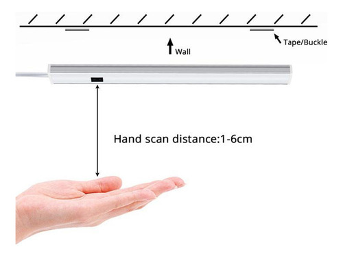 Luz Del Armario Led, Versión Sensor De Cálido + 50cm