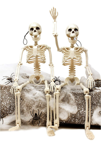 2 Paquetes 16  Esqueletos De Halloween Posables | Esque...