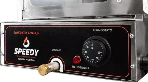 Imagen 3 de 3 de Panchera Speedy Electrica A Vapor Con Calienta Pan Cap 30