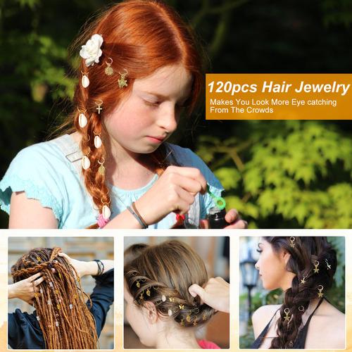 120 Piezas De Accesorios Para Cabello Dreadlocks