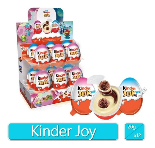 Huevo Sorpresa Chocolate Kinder Joy Ferrero 12 Unid 