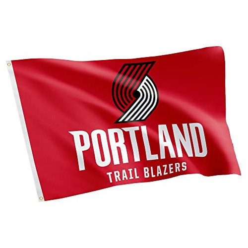 Bandera De Portland Trail Blazers De Nba 100% Poliéste...