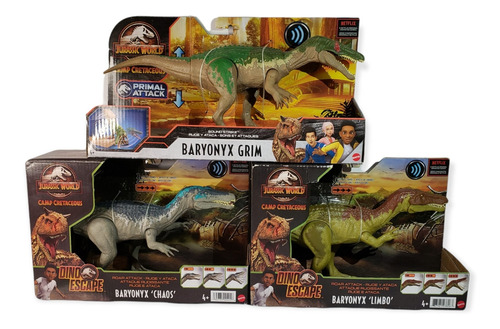 Jurassic World Full Baryonyx Squad Grim, Limbo Y Chaos