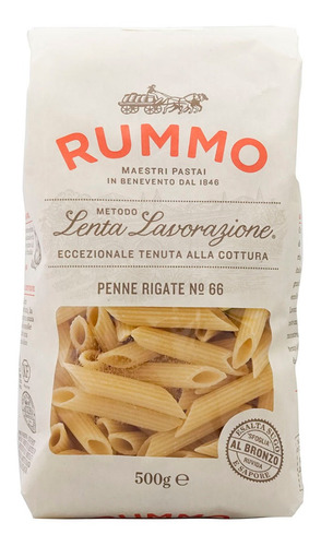 Pasta Rummo Penne Rigate N°66 500 Gr
