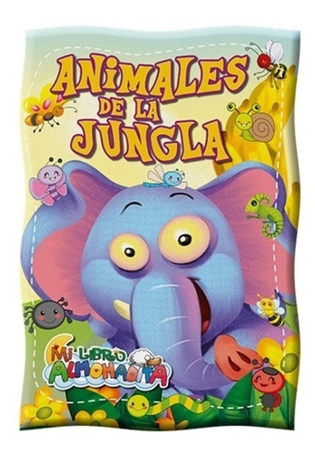 Mi Libro Almohadita Animales De La Jungla Tela Bebe