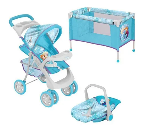 Set Coche Cuna Porta Bebe 3 En 1 Para Mu eca Cuotas sin inter s