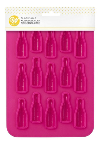 Molde Para Bombones Y Gomitas - Botellas Color Rosa