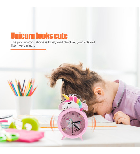 Reloj Despertador De Unicornio Para Niños, Reloj Despertador