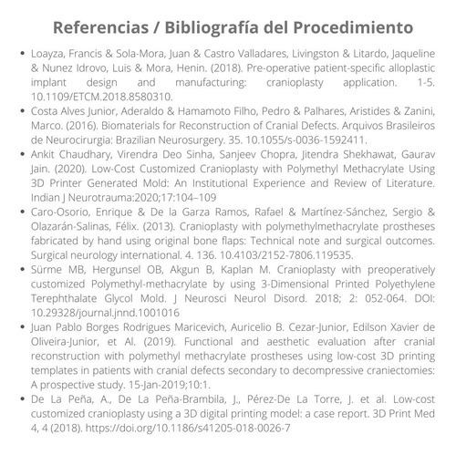 Imagen 3 de 6 de Implante De Pmma Especifico Para Craneoplastia - Guayaquil