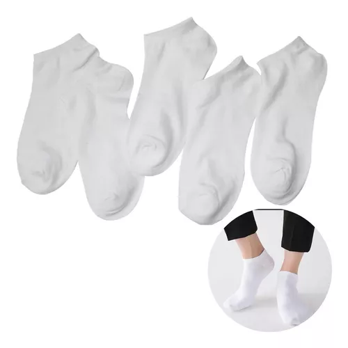 12 Pares De Calcetines, Tines Blancos Para Hombre