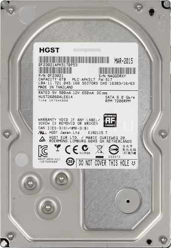Disco Duro De 4 Teras Interno Hgst By Wester Digital Pc Dvr