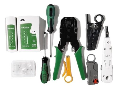 Kit De Herramientas De Red Kit De Crimpadora Ethernet Profes