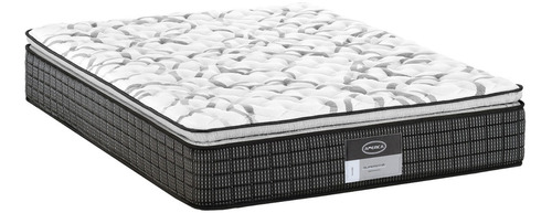 Colchón King Size De Resorte América Superstar 26cm Medio Color Gris