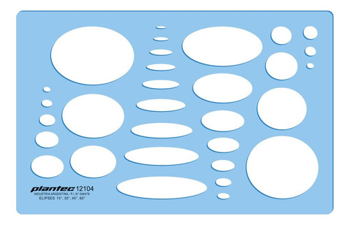 Plantilla De Elipses Plantec Serviciopapelero