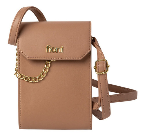 Bolso Crossbody  Cell Para Mujer Marron Minicci