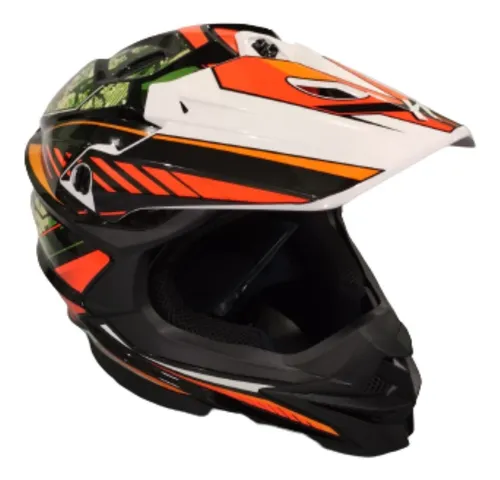 Casco Cross Verde Militar Hombre Half Alesssia Cas-cro-53