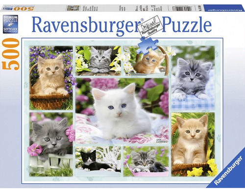 Rompecabezas Ravensburger Gatos Y Más Gatos 500 Piezas 12+