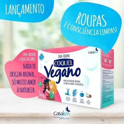 Kit 6 Caixas Lava Roupa Coco Biodegradável Vida Macia Vegano