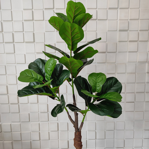 Planta Lyrata Artificial 130cm Ficus Toque Real Sem Vaso