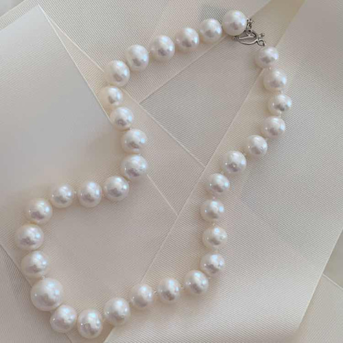 Hermoso Collar Perlas Cultivadas Australianas Mamá23-l100